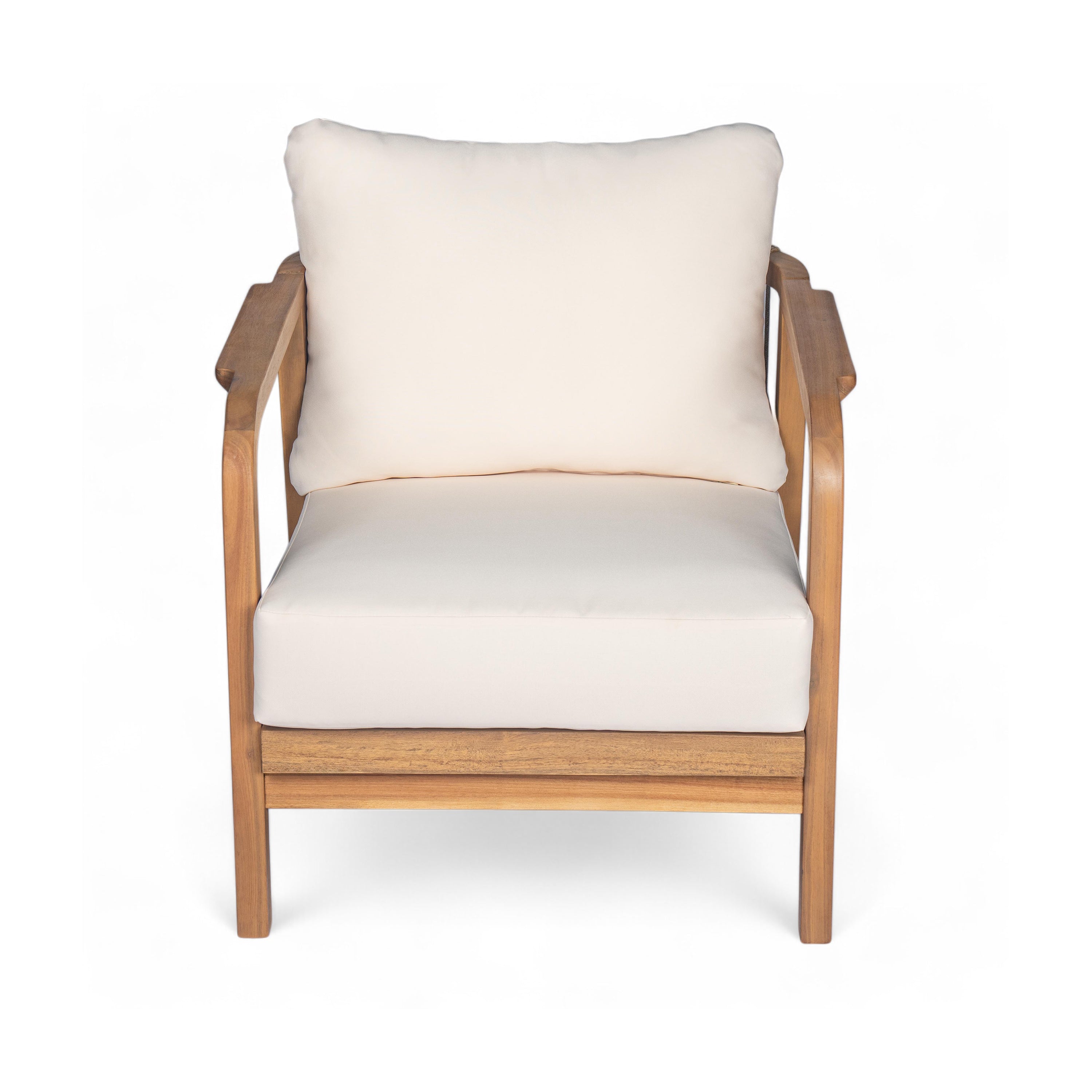 Calder Outdoor Lounge Chair with Woven Backrest