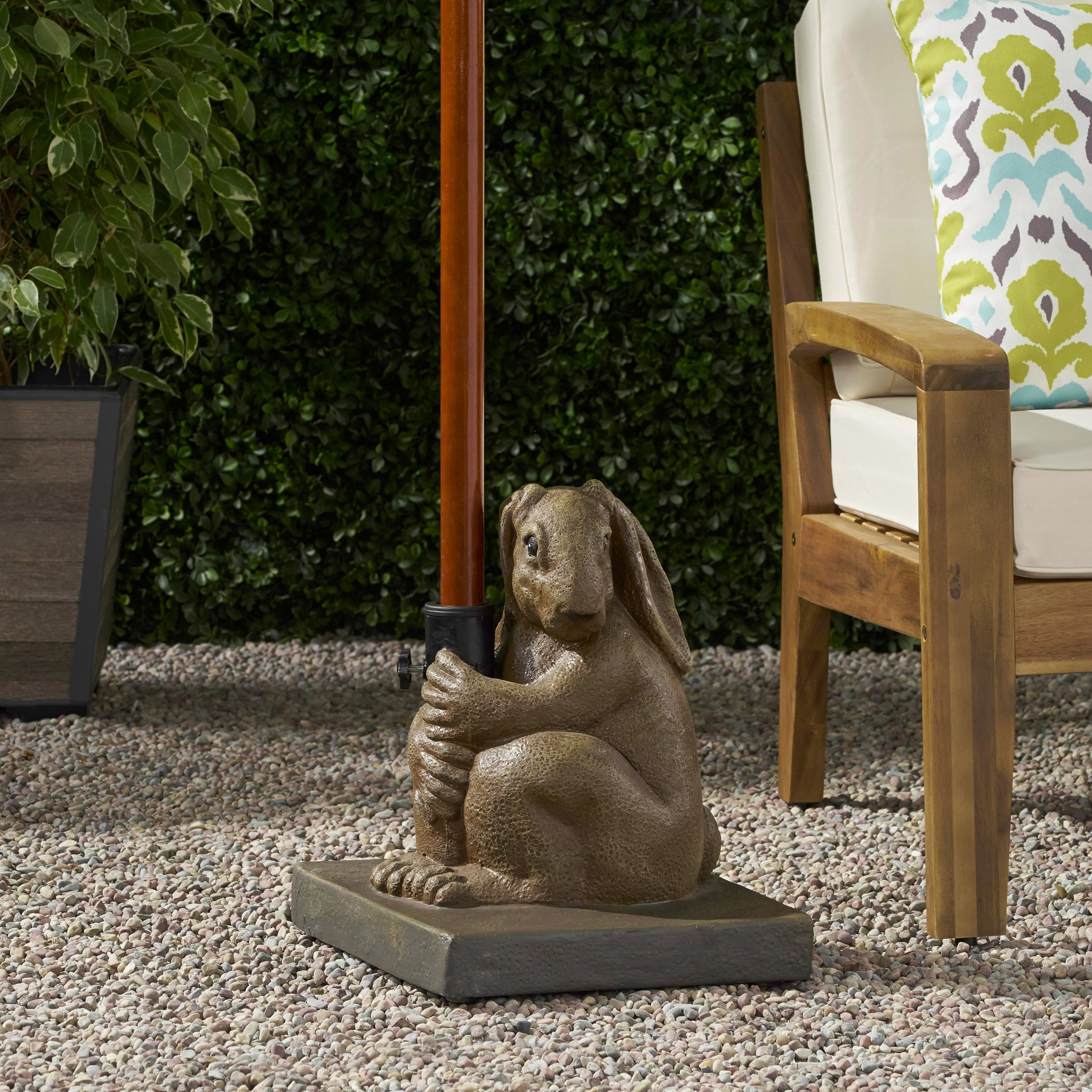 Hand-Crafted Rabbit Umbrella Base