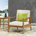 Ellsworth Outdoor Acacia Wood Club Chair