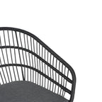 Outdoor Chair with Sled Legs and Curved Frame, Set of 2