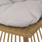 Strontianite Outdoor Rattan Chair with High Back Design