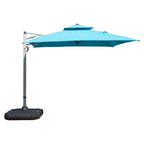 10'X10' Square Cantilever Umbrella with Center Pole, Base Not Included