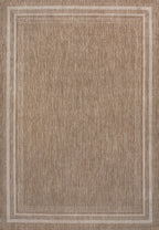 Lido Traditional Casual Pinstripe Border Indoor/Outdoor Area Rug