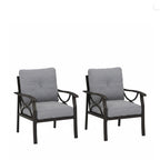 Marisol All-Weather Metal Armchairs, Set of 2