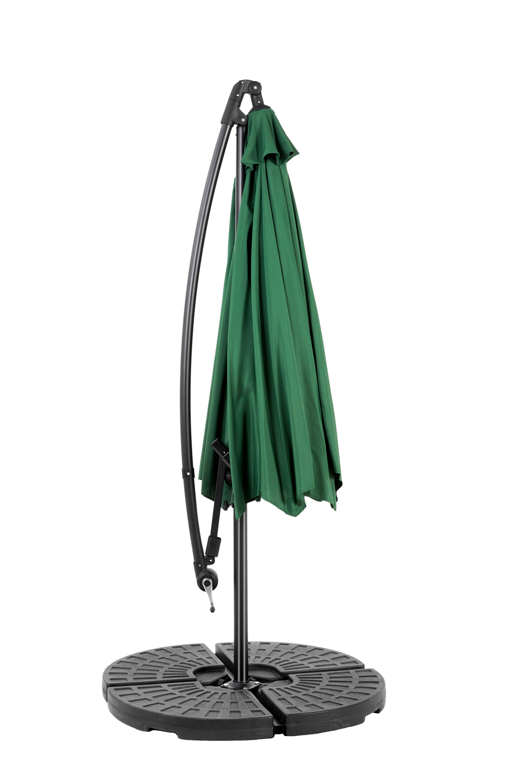 10' Offset Hanging Market Patio Umbrella w/Easy Tilt Adjustment, Base Not Included