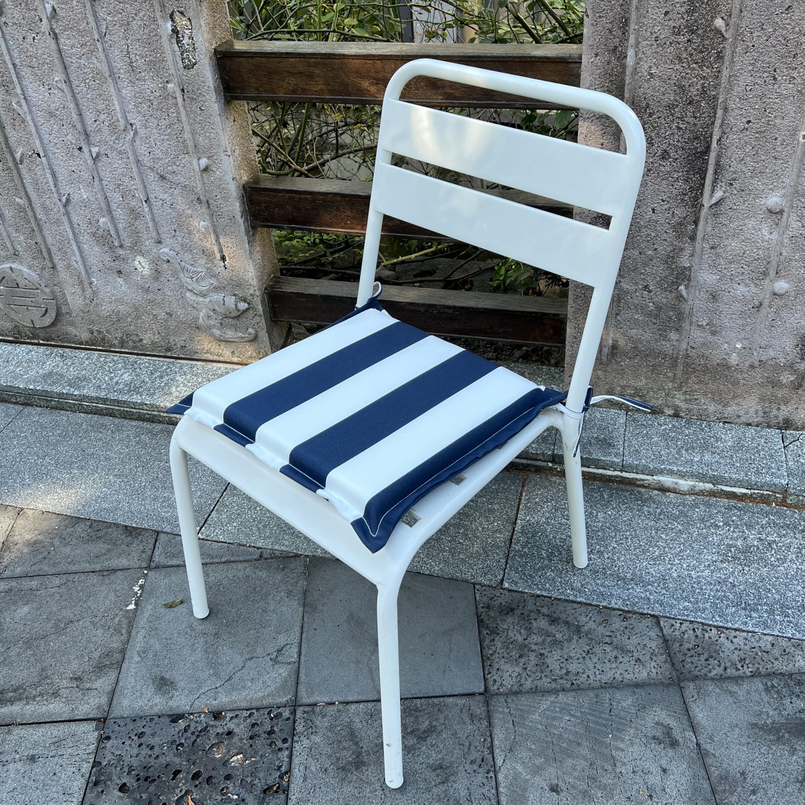 Conjure 4-Piece 15x15" Outdoor Fabric Seat Cushion with Ties
