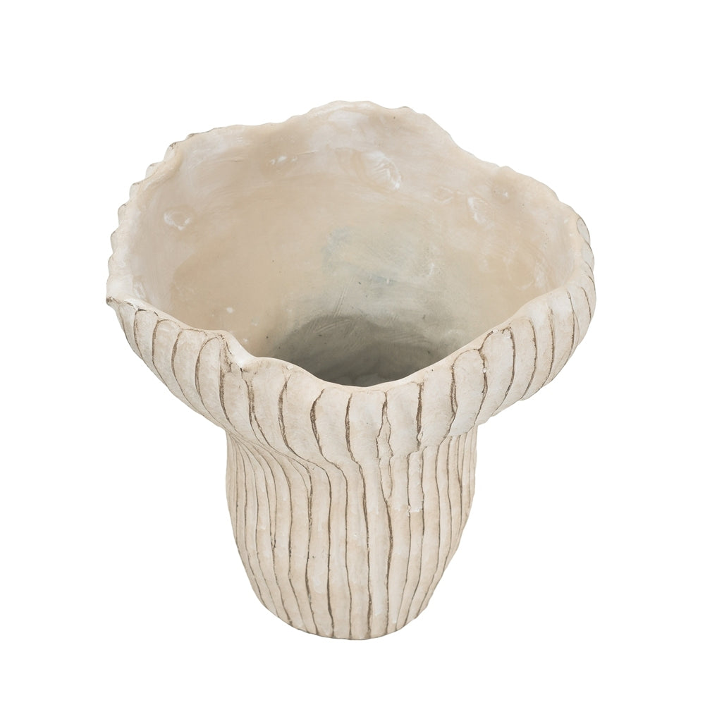 Coral Planter with Textured Finish