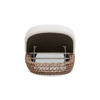 Willow Wicker & Sunbrella Upholstered Patio Lounger