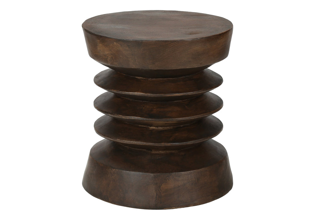 Modern Drum Indoor Outdoor Accent Table