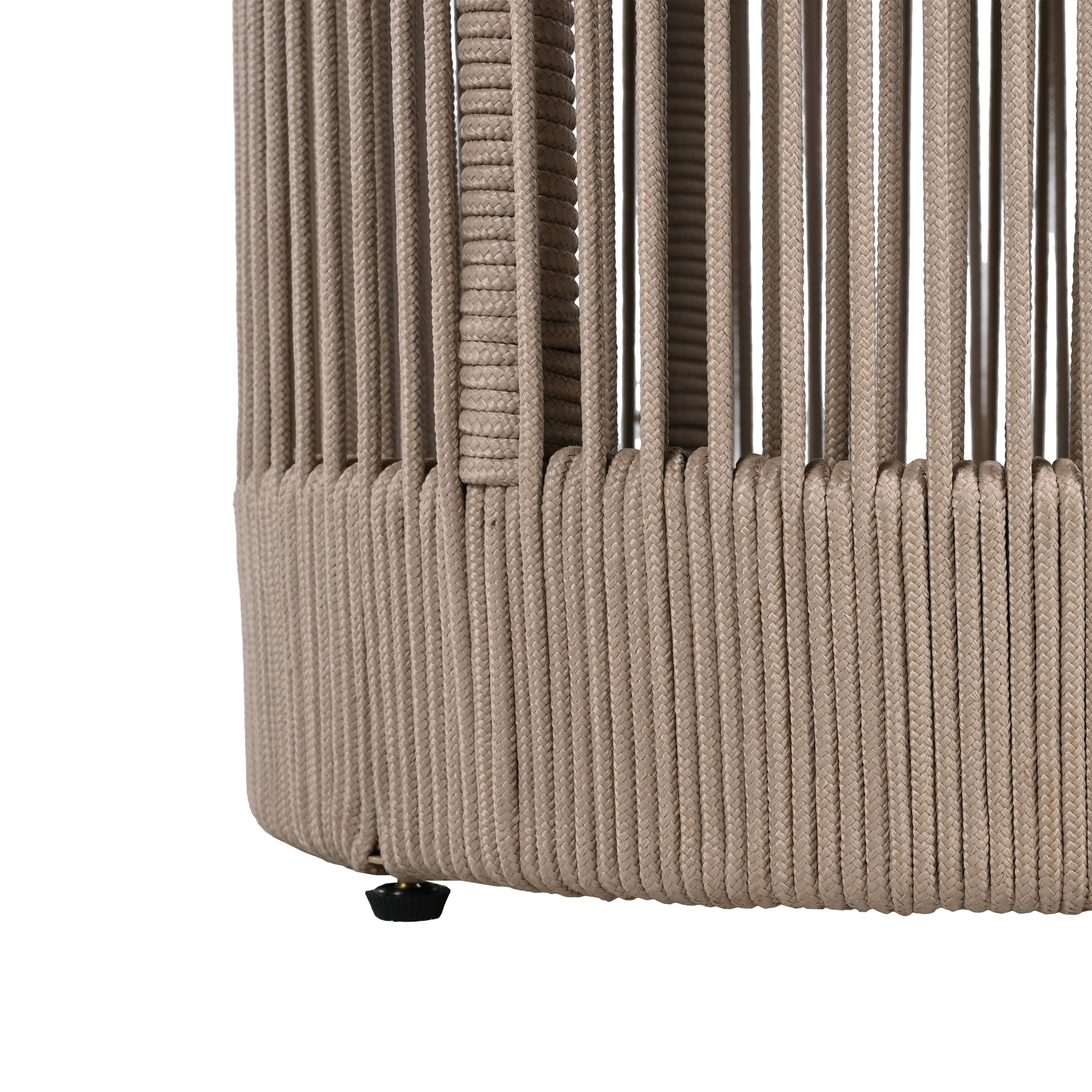 Sundara Outdoor Coffee & Side Table Set with Woven Rope Design