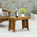 Kyoto Outdoor Foldable Side Table with Slat Design