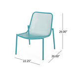 Kincaid Stackable Iron Chairs, Set of 2