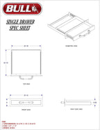 Bull Stainless Steel Accessory Storage Single Drawer