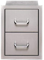 Bull Stainless Steel Accessory Storage Double Drawers