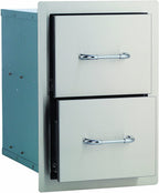 Bull Stainless Steel Accessory Storage Double Drawers