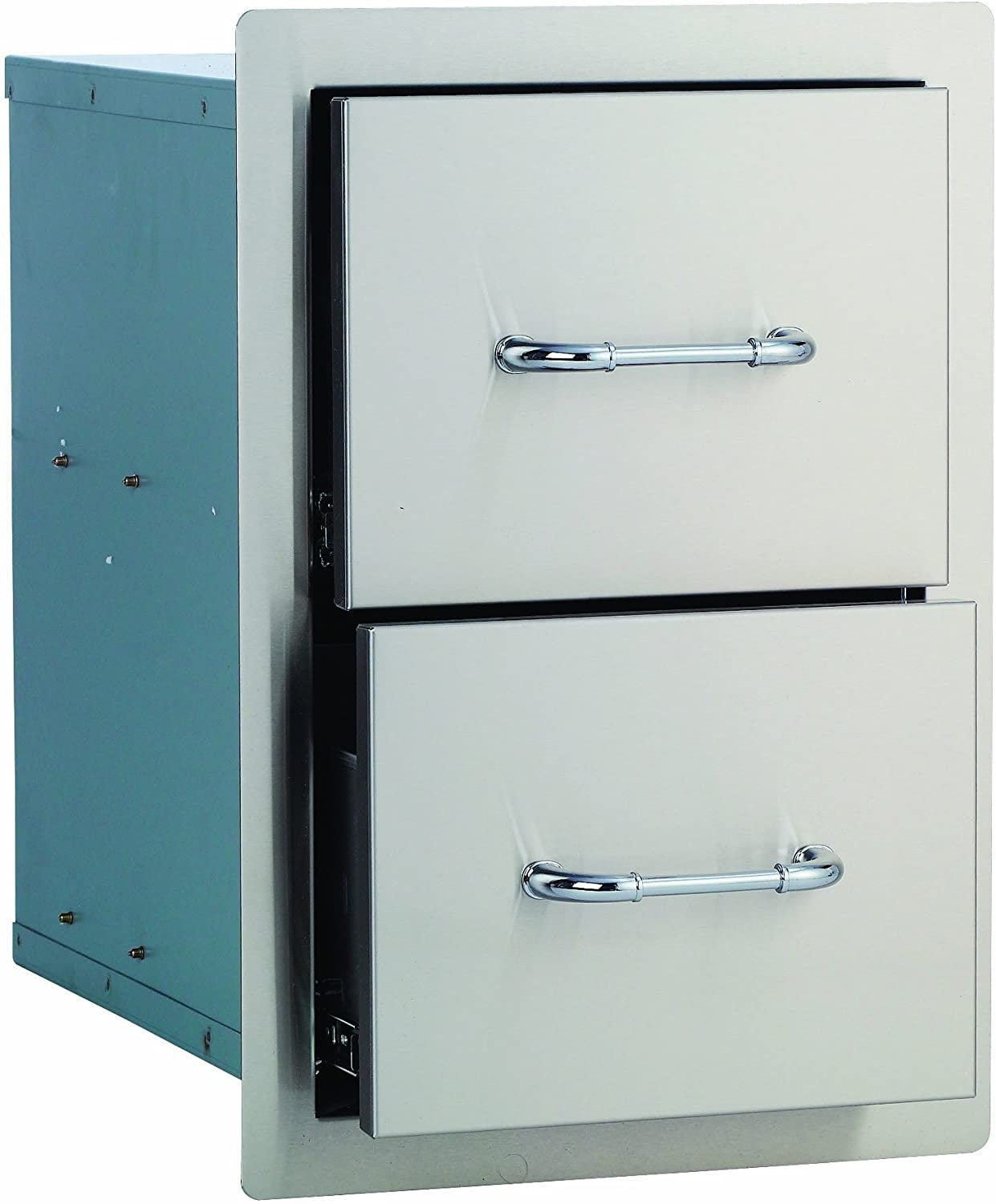 Bull Stainless Steel Accessory Storage Double Drawers