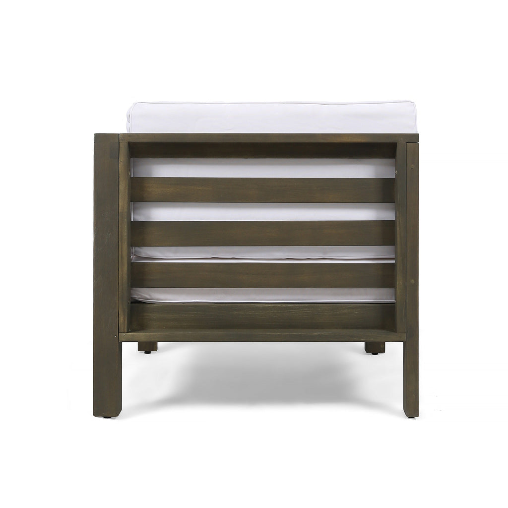5-Piece Outdoor Sectional with V Shape and Slat Panel Design