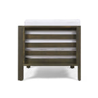 5-Piece Outdoor Sectional with V Shape and Slat Panel Design