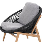 Cyril Outdoor Wicker Papasan Style Lounge Chair