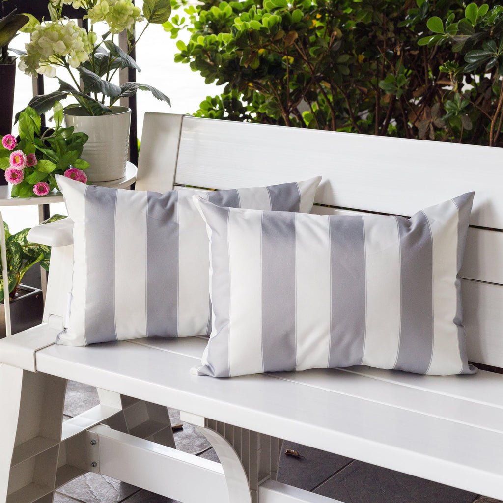 Horizon Stripe Outdoor Lumbar Pillow