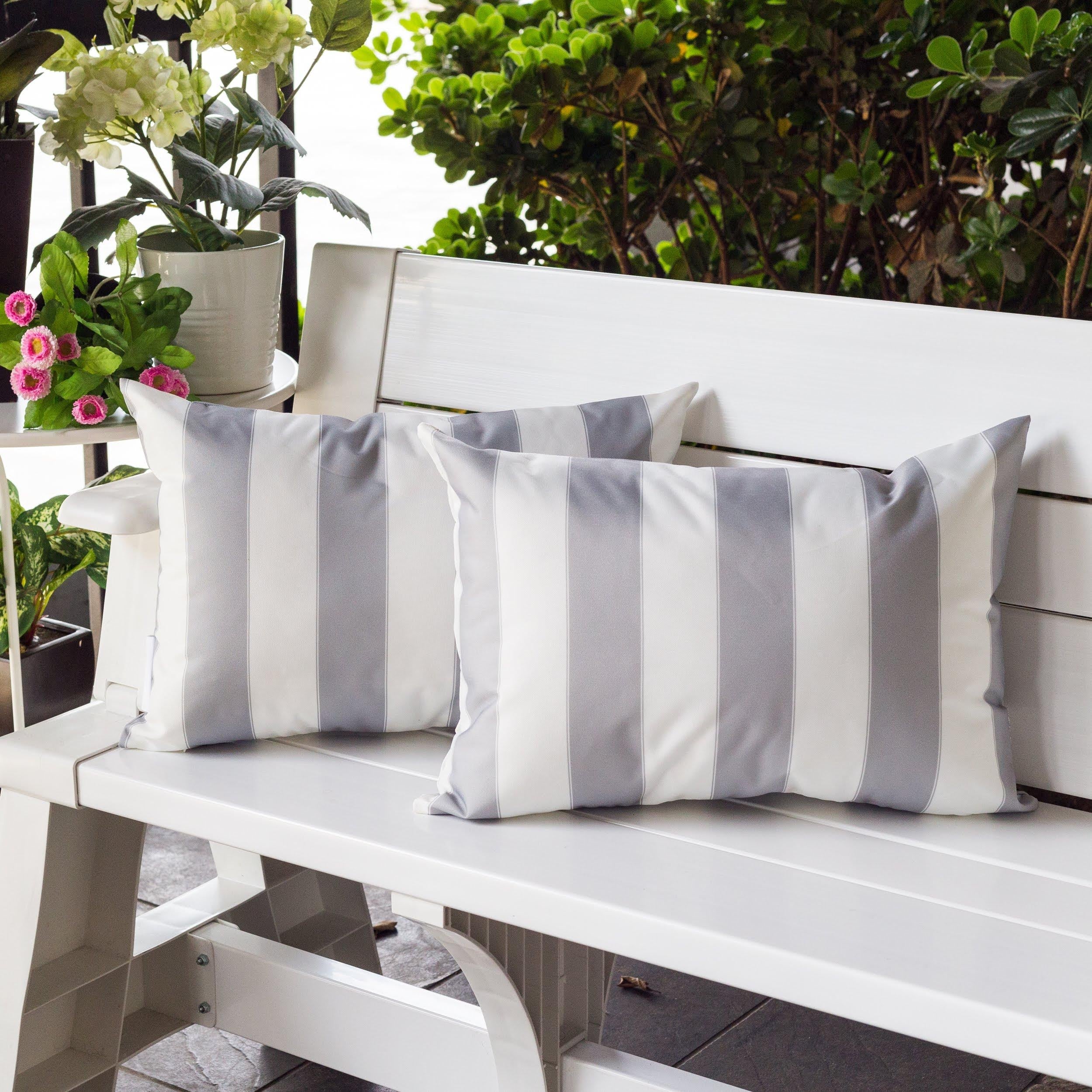 Horizon Stripe Outdoor Lumbar Pillow