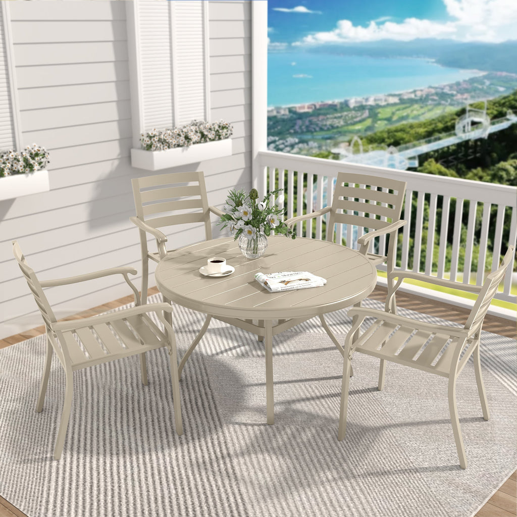 Vireo lron Terrace Dining Chairs, Set of 2