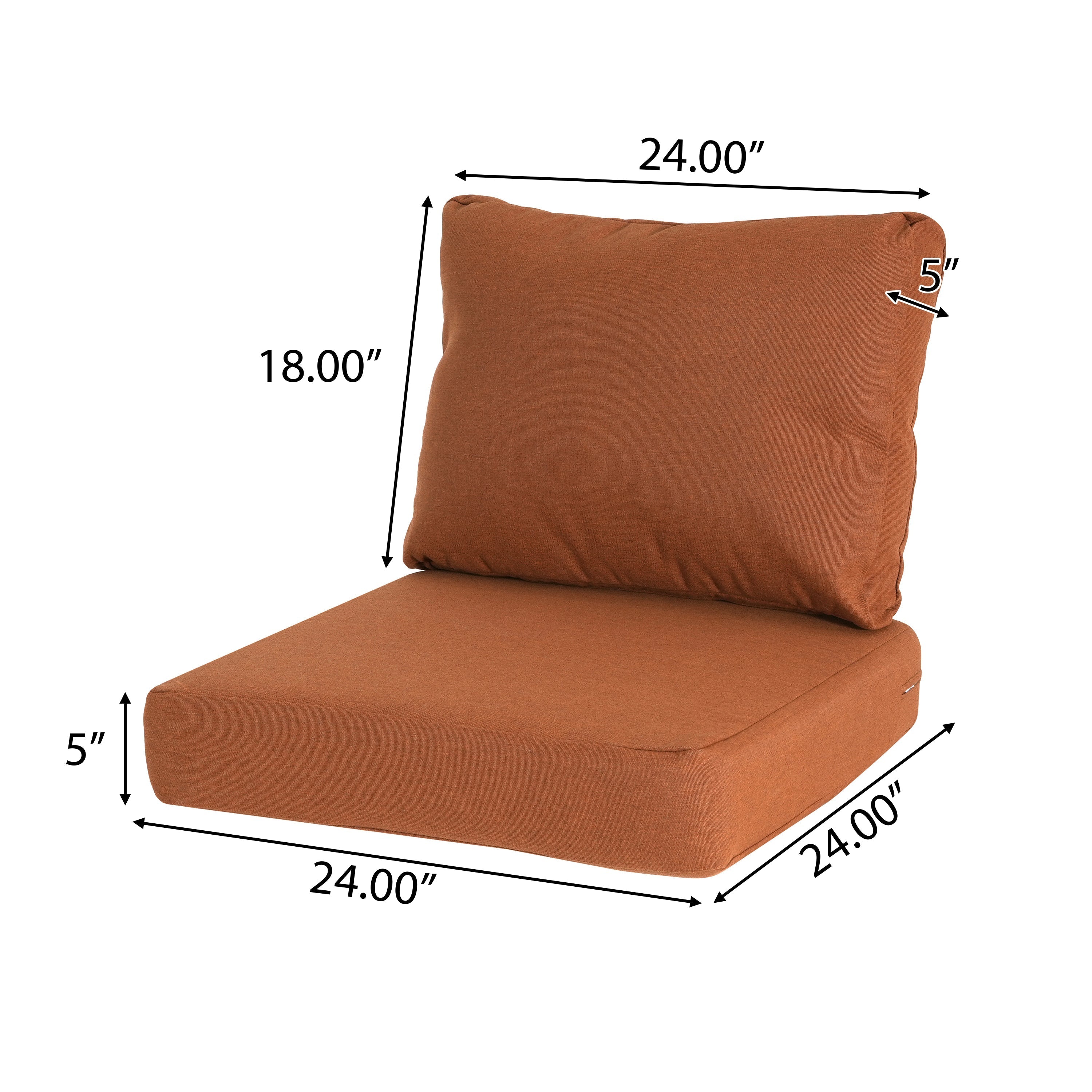 Noah Outdoor Club Chair Cushion Set, Seat Cushion and Back Cushion
