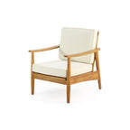 Ellsworth Outdoor Acacia Wood Club Chair