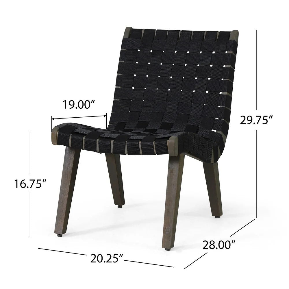 Rhythmus 3-Piece Outdoor Chat Set with 2 Curved Chairs Design and Slatted Table Top