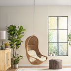 Berrien Outdoor/Indoor Wicker Hanging Swing Chair with 8-Foot Chain