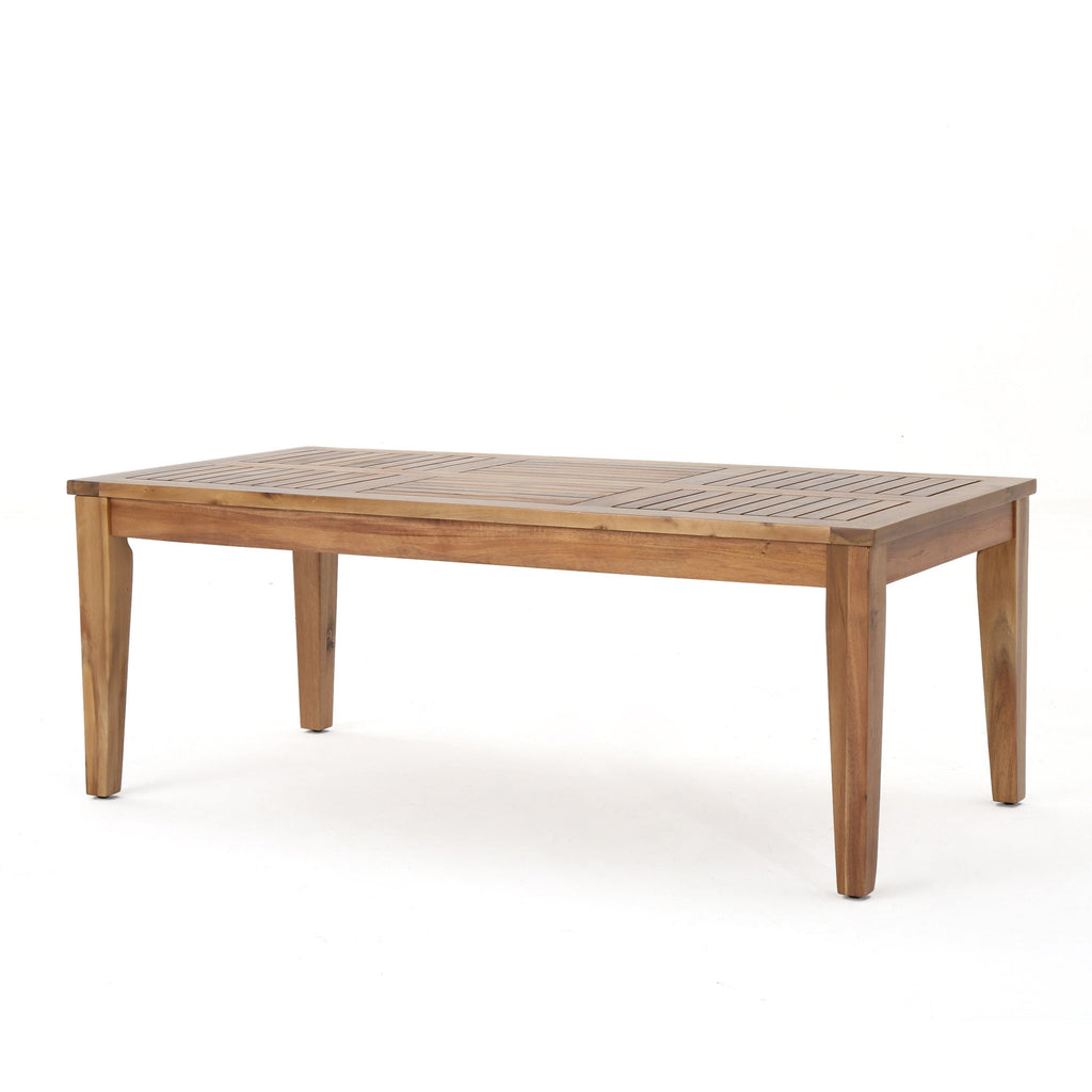 Hampton Rectangular Acacia Outdoor Coffee Table