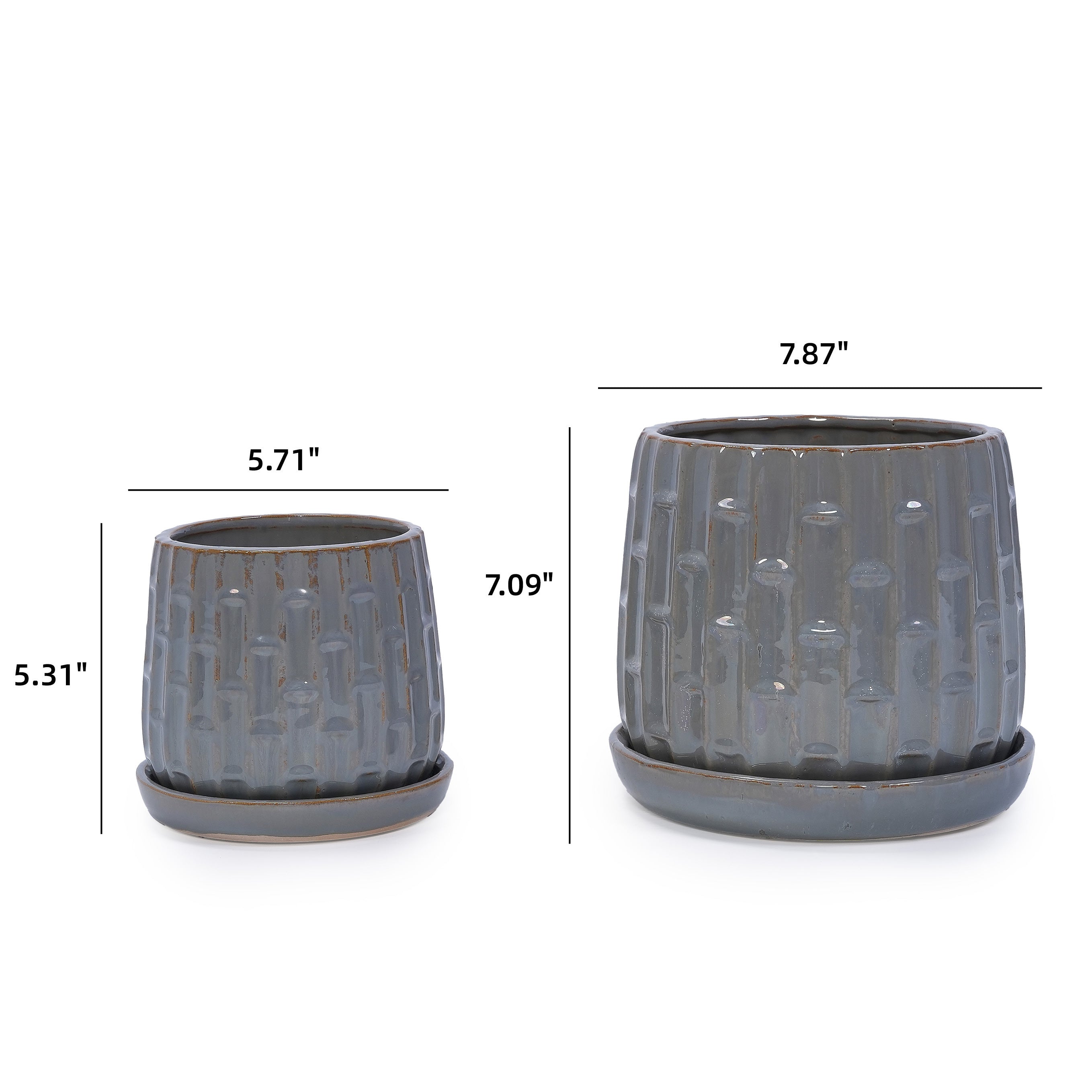 Vale Handmade Ceramic Planter, Set of 2