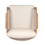 Calder Outdoor Lounge Chair with Woven Backrest