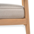 Mallorca Acacia Wood Club Chair With Seat Cushion
