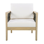 Millie Outdoor Acacia Wood Club Chair