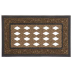 Decorative Brown Scroll Sassafras Doormat Tray