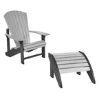 2-Toned Slate & Light Grey Resin Furniture by C.R. Plastic