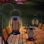 Zen Garden Solar Flicker Flame Lantern