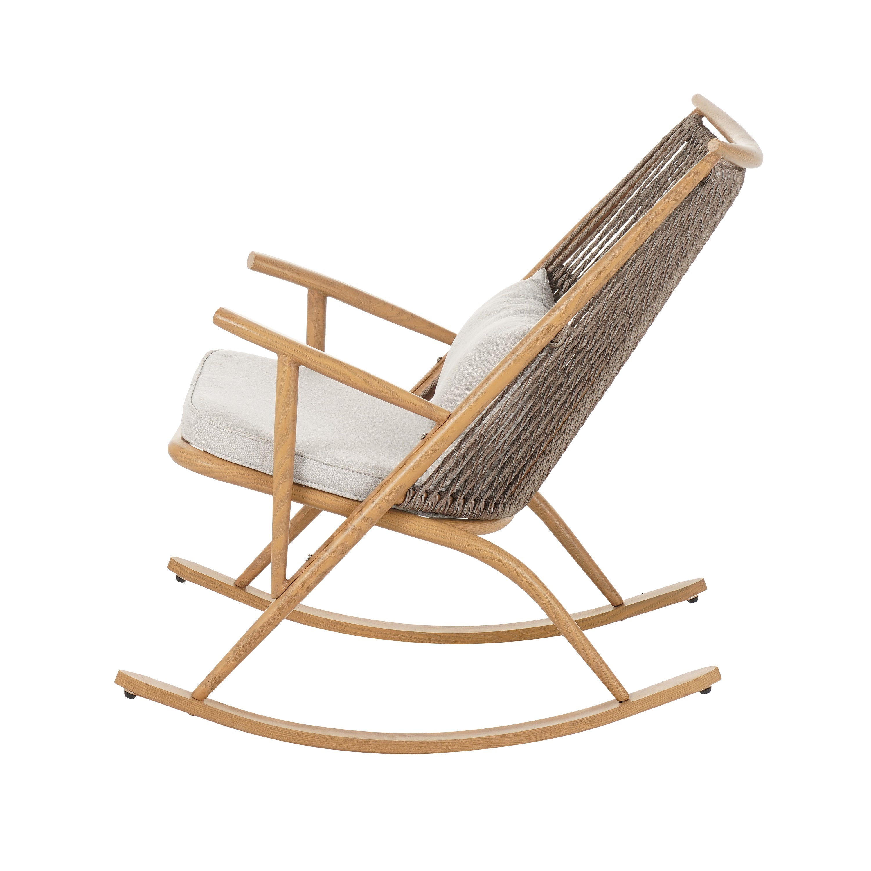Modern Boho Outdoor Rocking Chair
