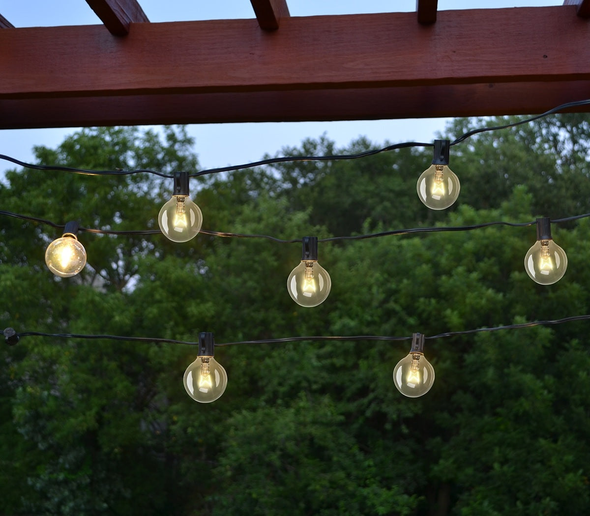 Set of 25 Clear G40 Incandescent Lights
