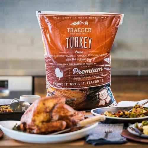 Traeger Turkey Blend with Brine Wood Pellets 20 lb. Bag