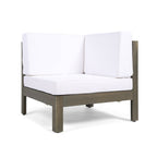5-Piece Outdoor Sectional with V Shape and Slat Panel Design