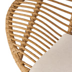 Cordella Outdoor Woven Wicker Chairs with Cushions, Set of 2