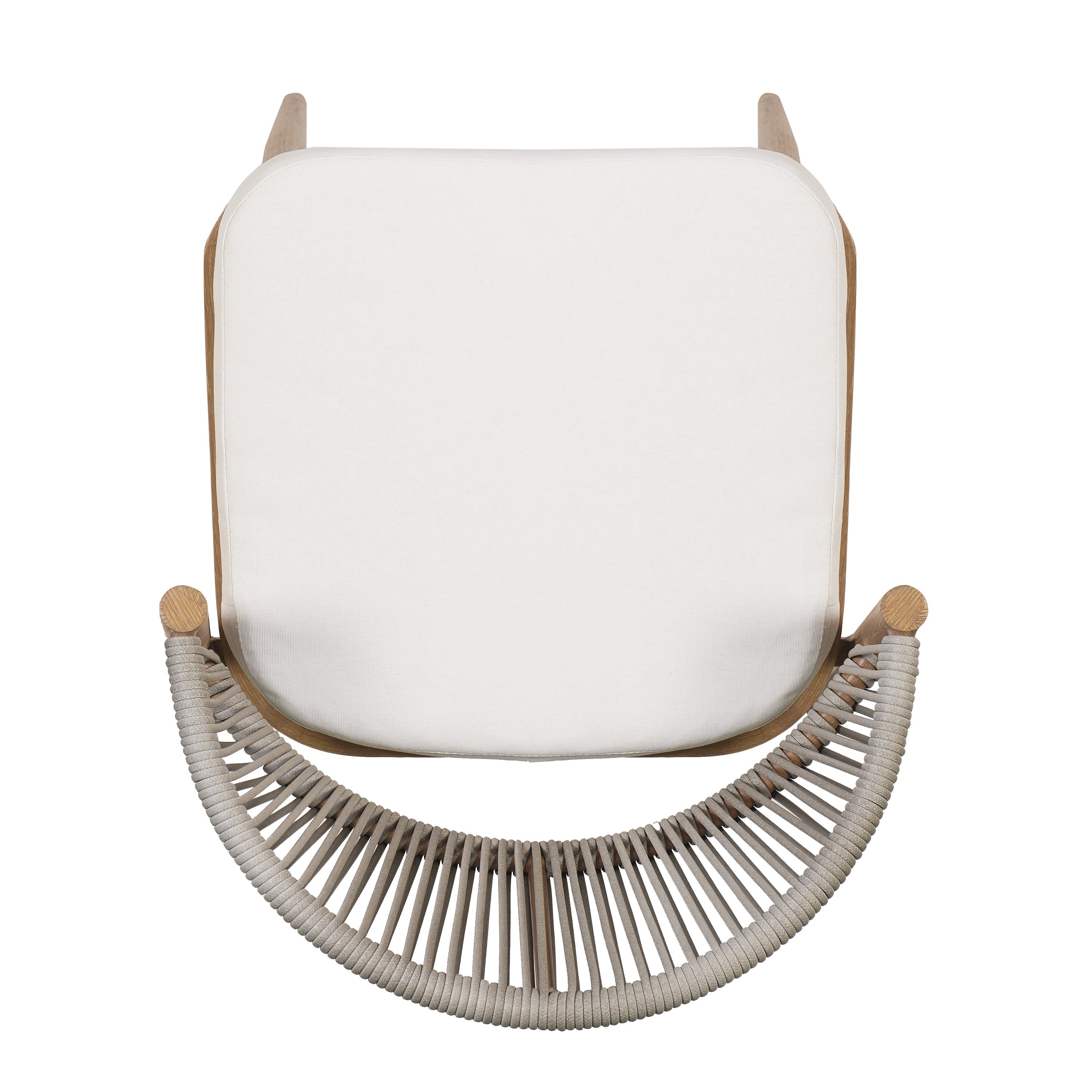 Outdoor Metal Frame Stools with Scallop-Shaped Backrest & Water-Resistant Cushions, Set of 2