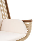 High Square Back Modern Outdoor Rocking Chair