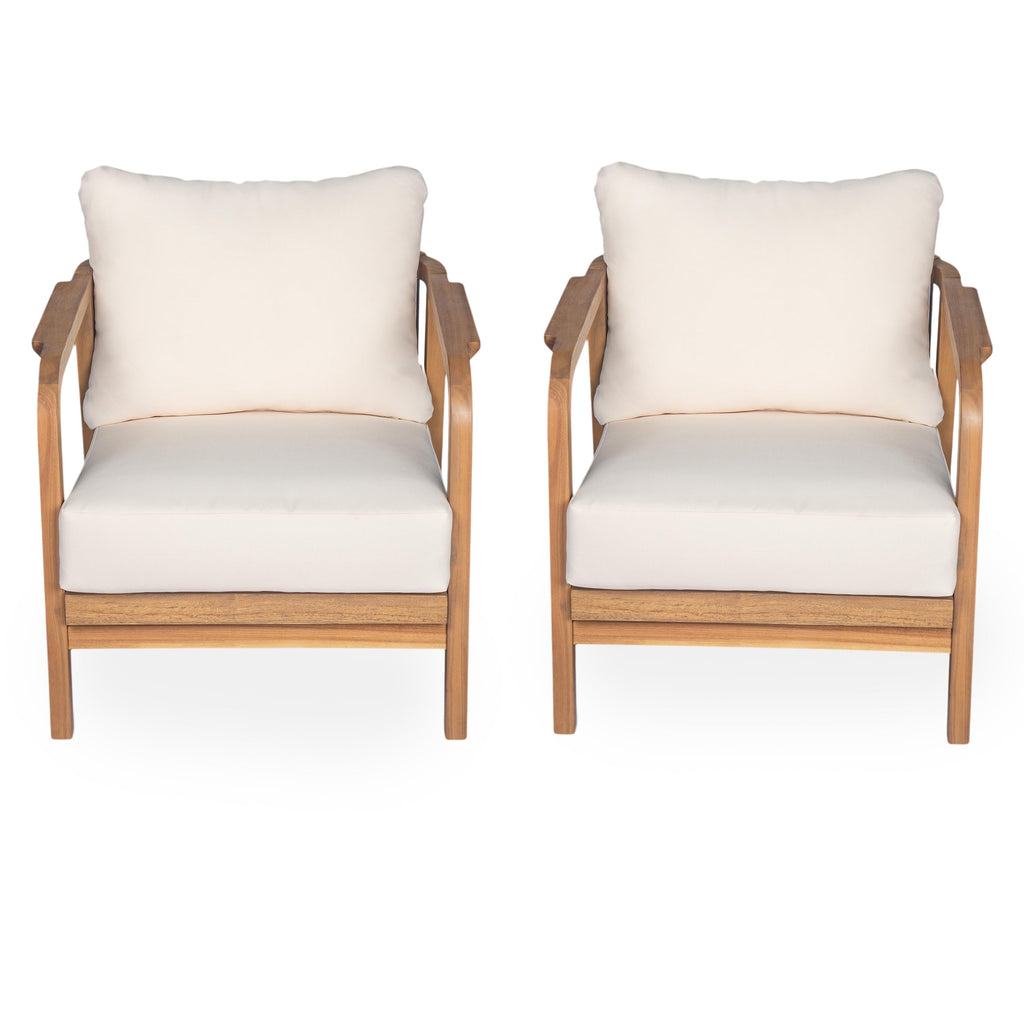 Calder Outdoor Lounge Chair with Woven Backrest