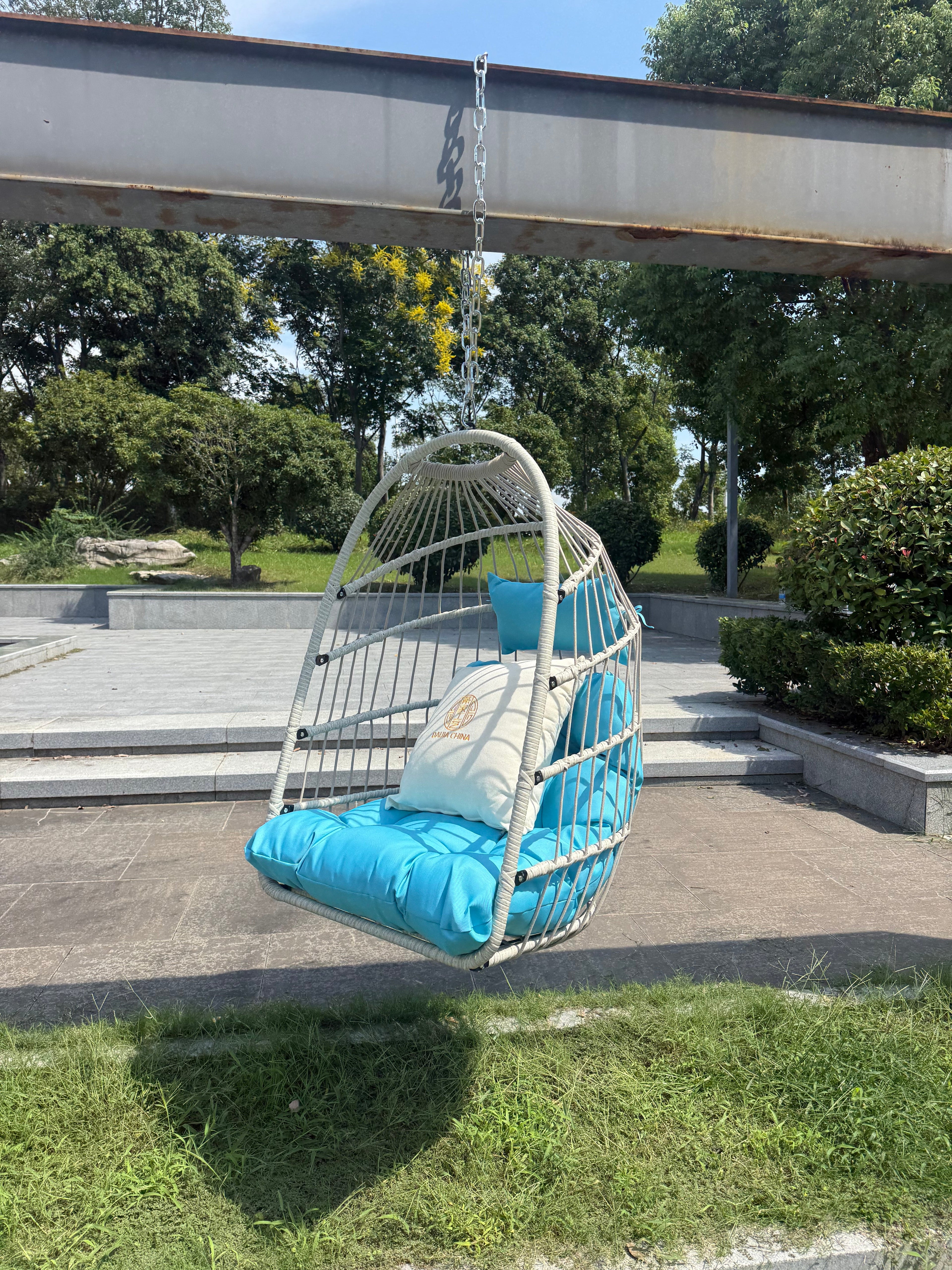 Folding Outdoor Egg Swing Chair