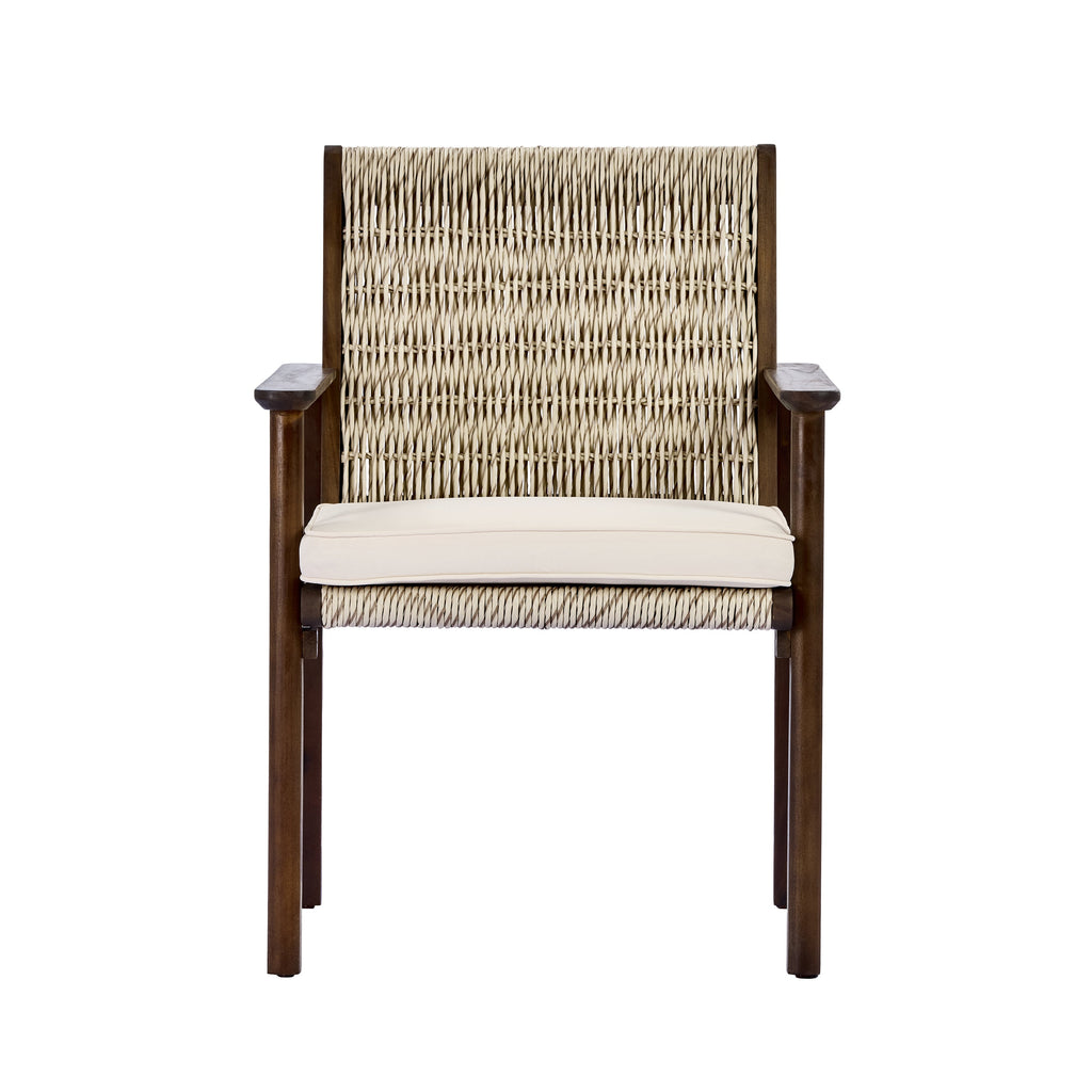 Miles 7 Piece Outdoor Acacia Wood Dining Set With Cushions