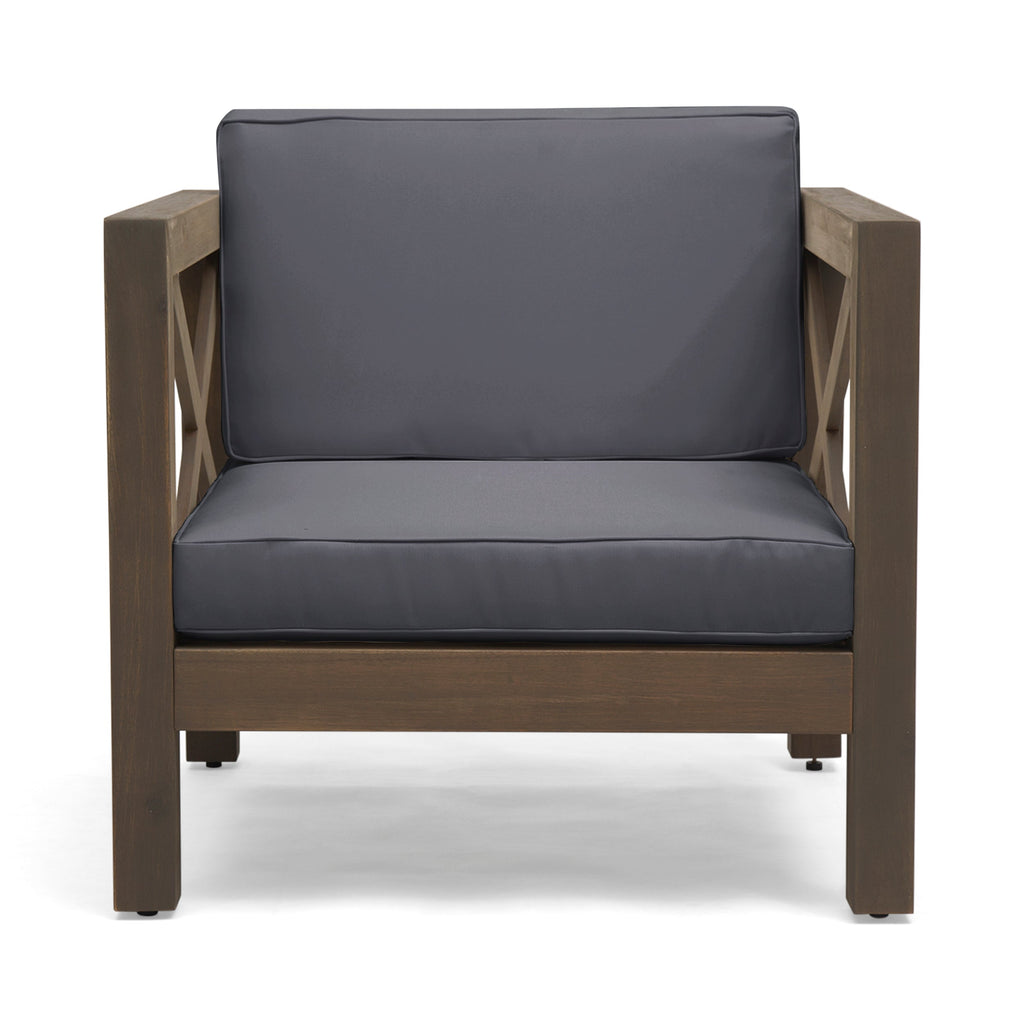 Brava Outdoor Club Chair with Water-Resistant Cushions