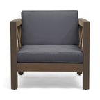 Brava Outdoor Club Chair with Water-Resistant Cushions